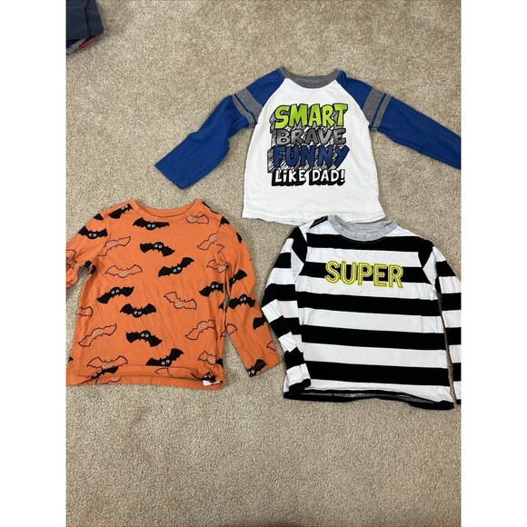 8 PC Toddler Boys 4t T-shirts & Hoodies Long Sleeves Mix Brand Read - Picture 16 of 16